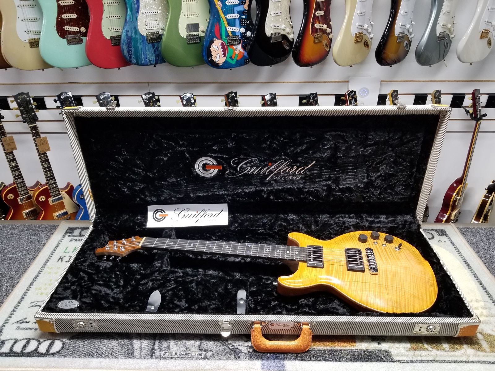 2012 Guilford Crown Custom Solid Rosewood Neck No Fret Wear (149)