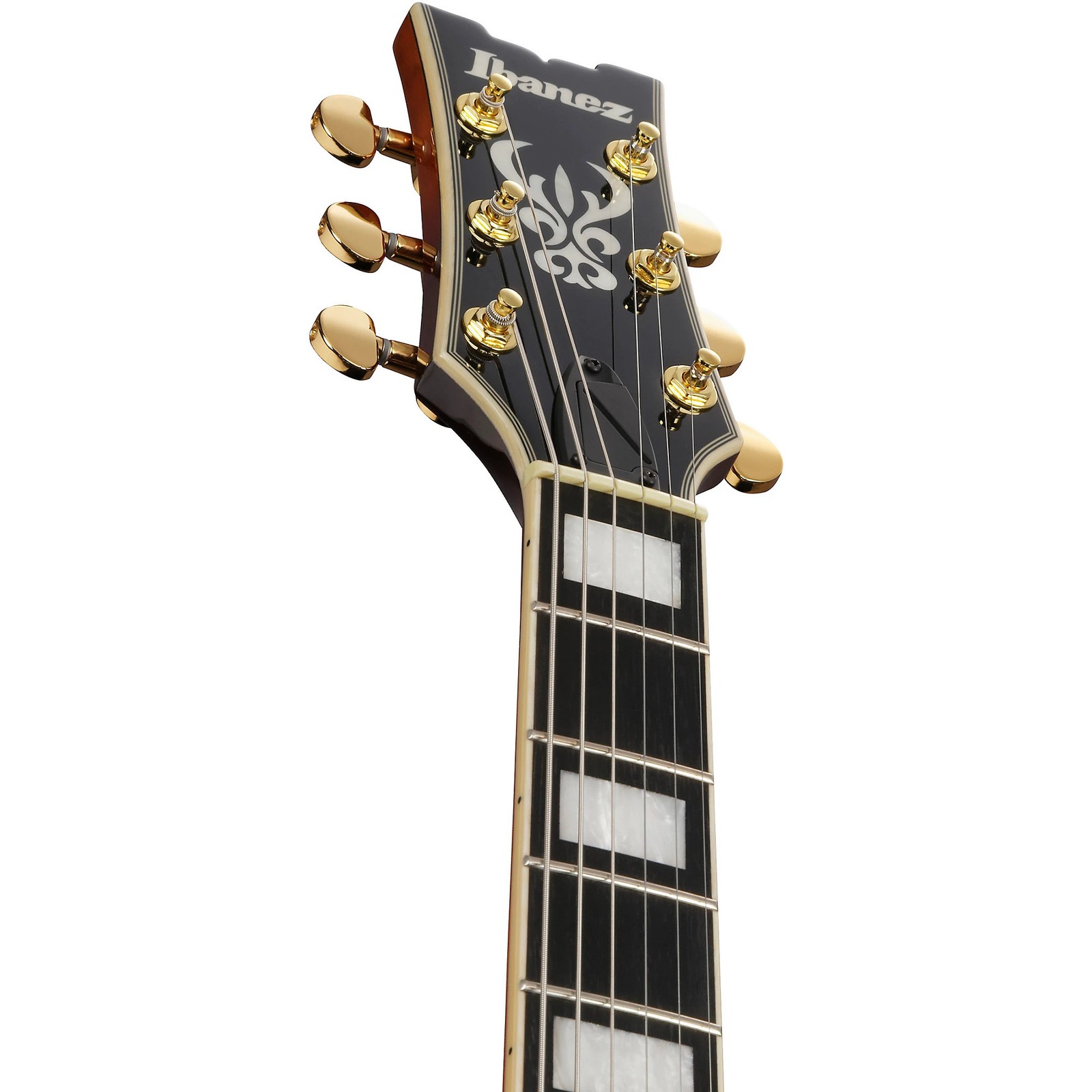 Ibanez AM93QA Artcore Exp S-H Electric Guitar, Ebony, Vintage Violin High Gloss