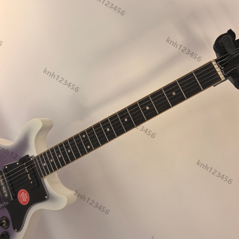 Solid Body Electric Guitar Purple Burst 2 P90s Wrap HW Stainless Rounded Fret