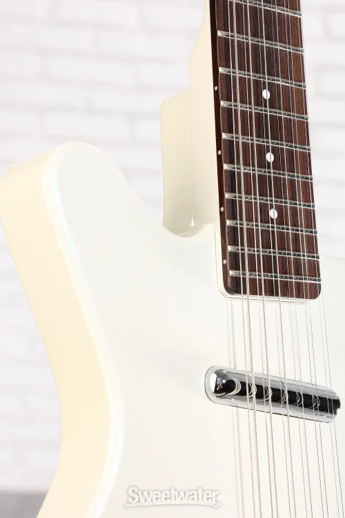 Danelectro Doubleneck Electric Guitar – White Pearl