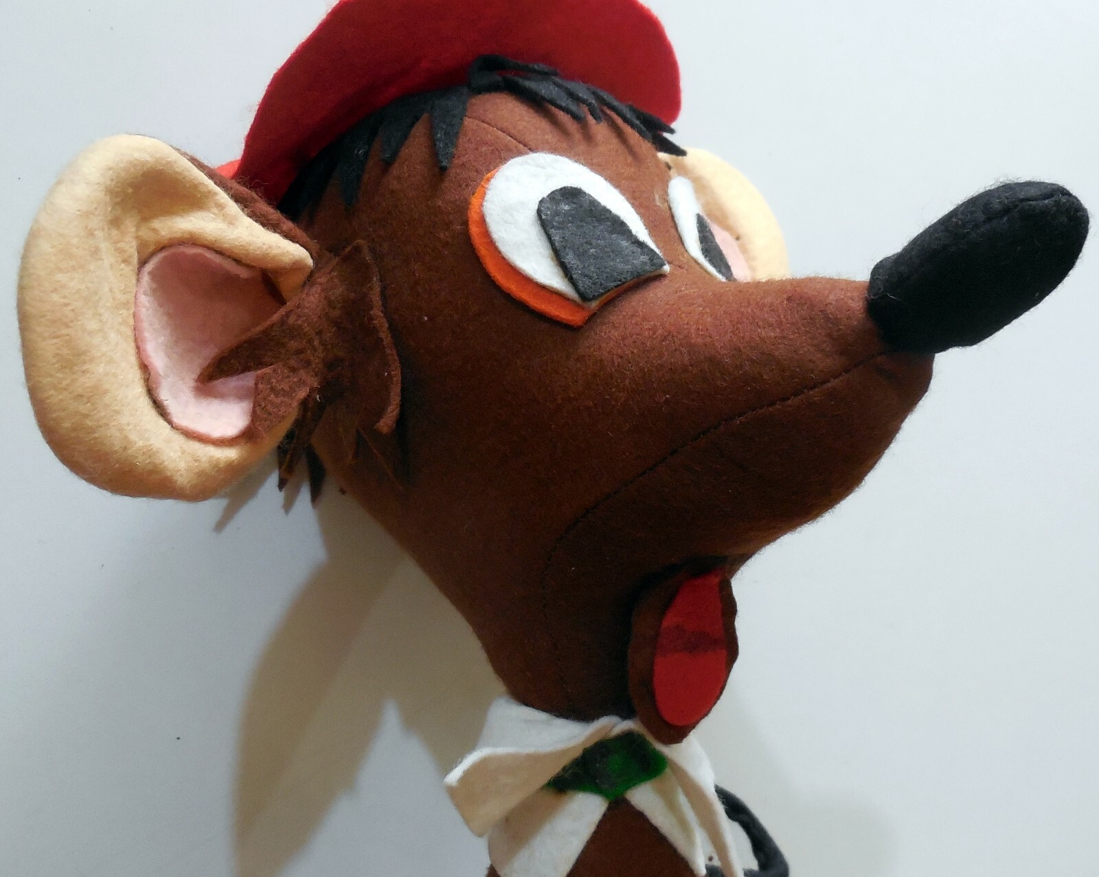 VINTAGE LARGE TOY DOLL MOUSE LENCI pannolenci DISNEY CRESBA 1960s made in Italy