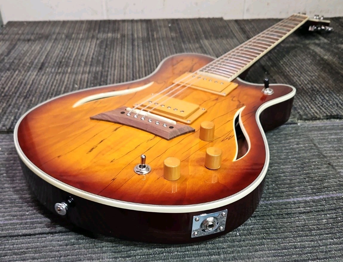 Michael Kelly Hybrid Special Electric Guitar – Spalted Maple Burst Finish