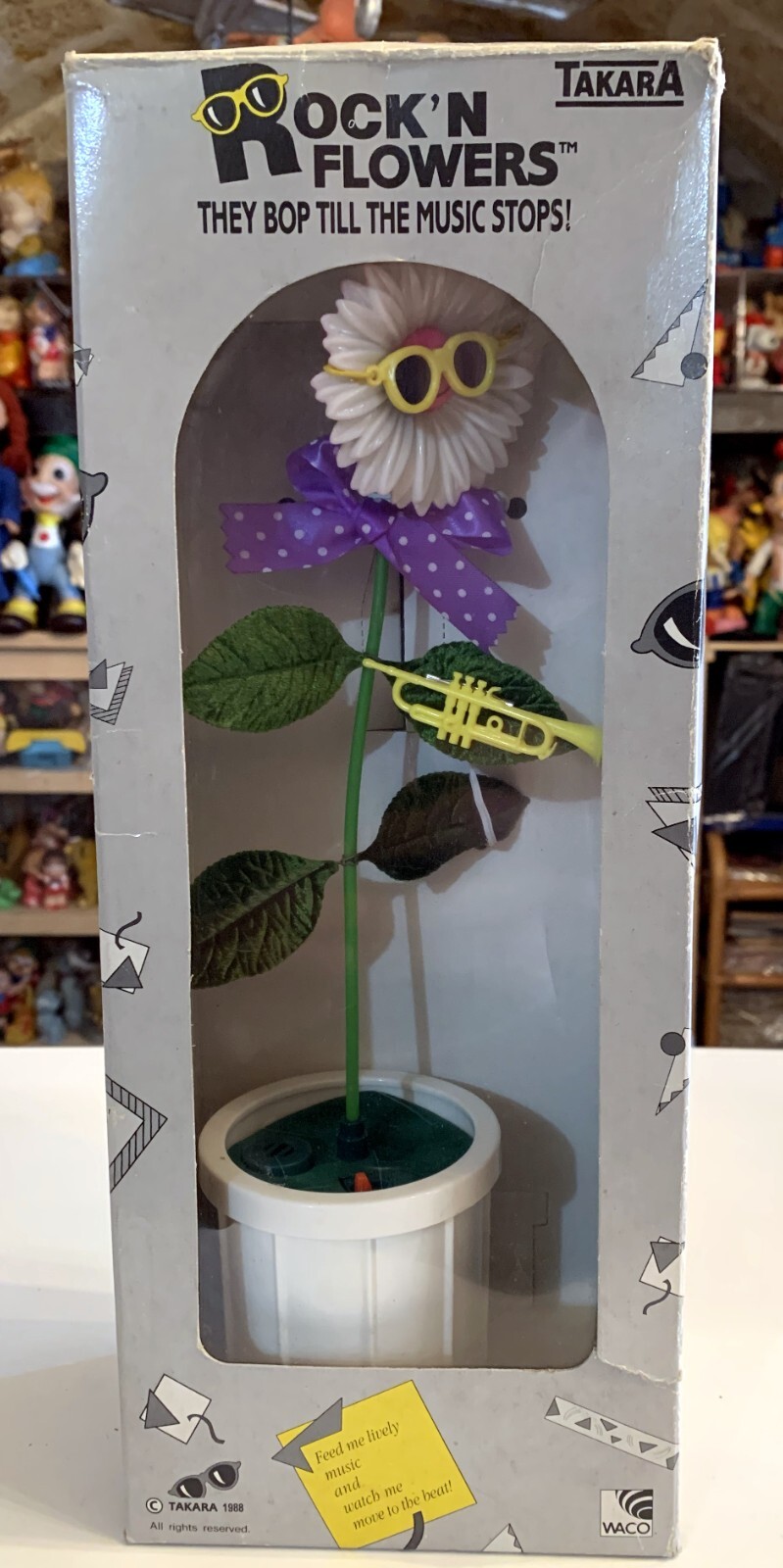 VINTAGE toy ROCK’N FLOWERS TAKARA 1988 WACO BOXED