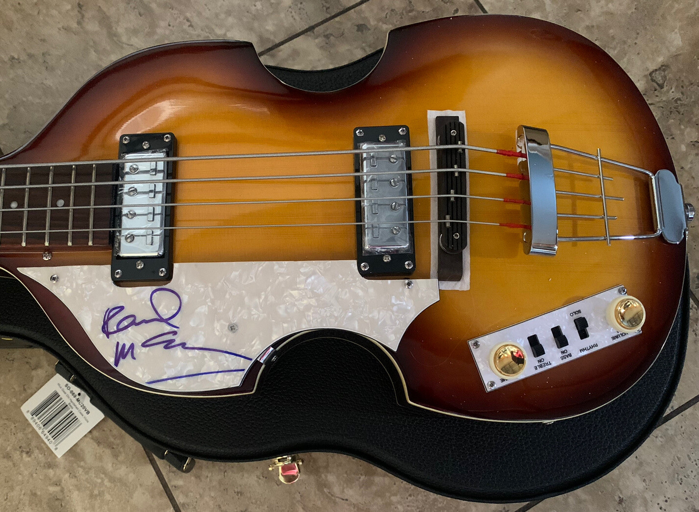 Paul McCartney Beatles Signed Autographed Hofner Bass Guitar Frank Caiazzo COA