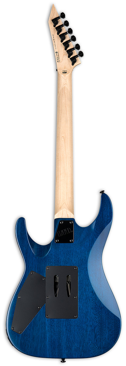 ESP LTD MH-203QM Electric Guitar Quilted Maple See Thru Blue w/ Free Pro Setup