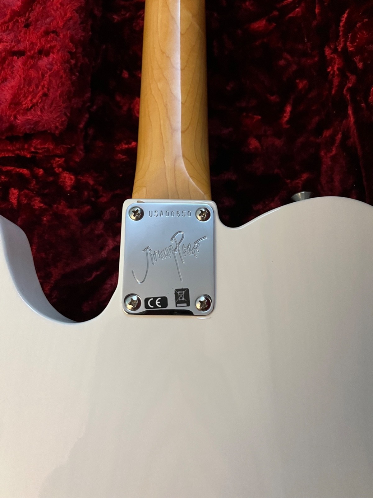 Fender USA Telecaster, Jimmy Page model, White, w/ OHSC, candy. PRICED TO SELL!!