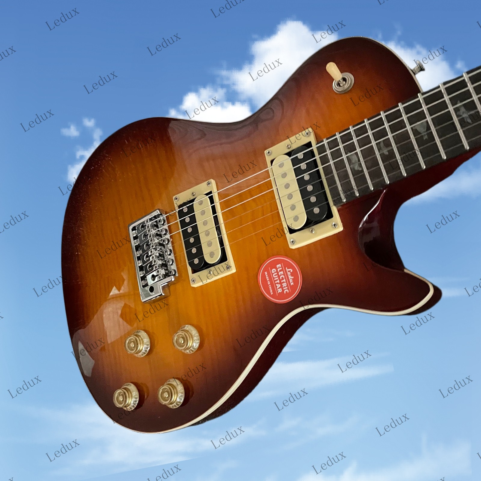 SE Singlecut Solid Body Electric Guitar HH Pickups Stainless Rounded Fret Edge