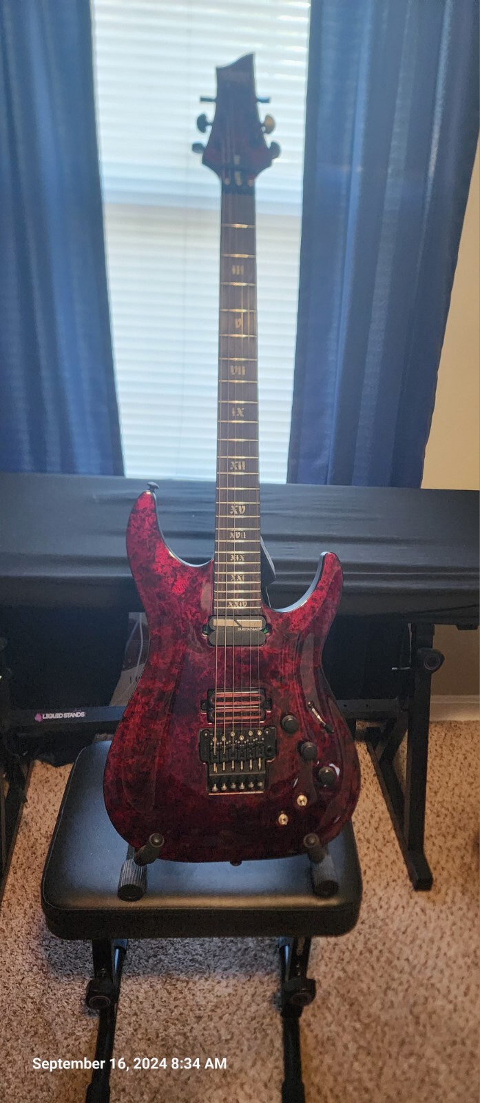 Schecter Guitar Research C-1 FR-S Apocalypse Electric Guitar Red Reign
