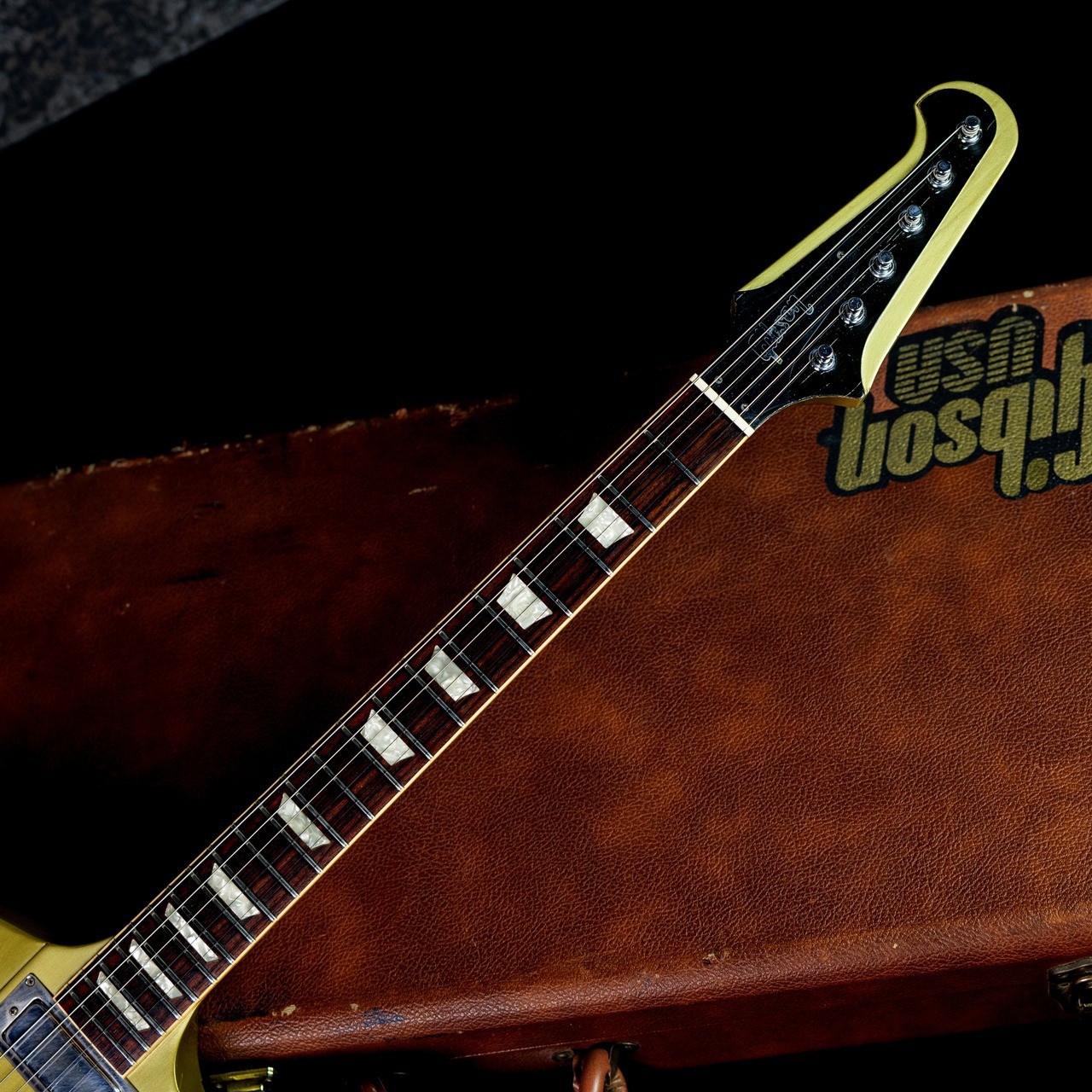 Gibson Custom Shop 1997 Firebird V Golden Mist Poly Electric Guitar