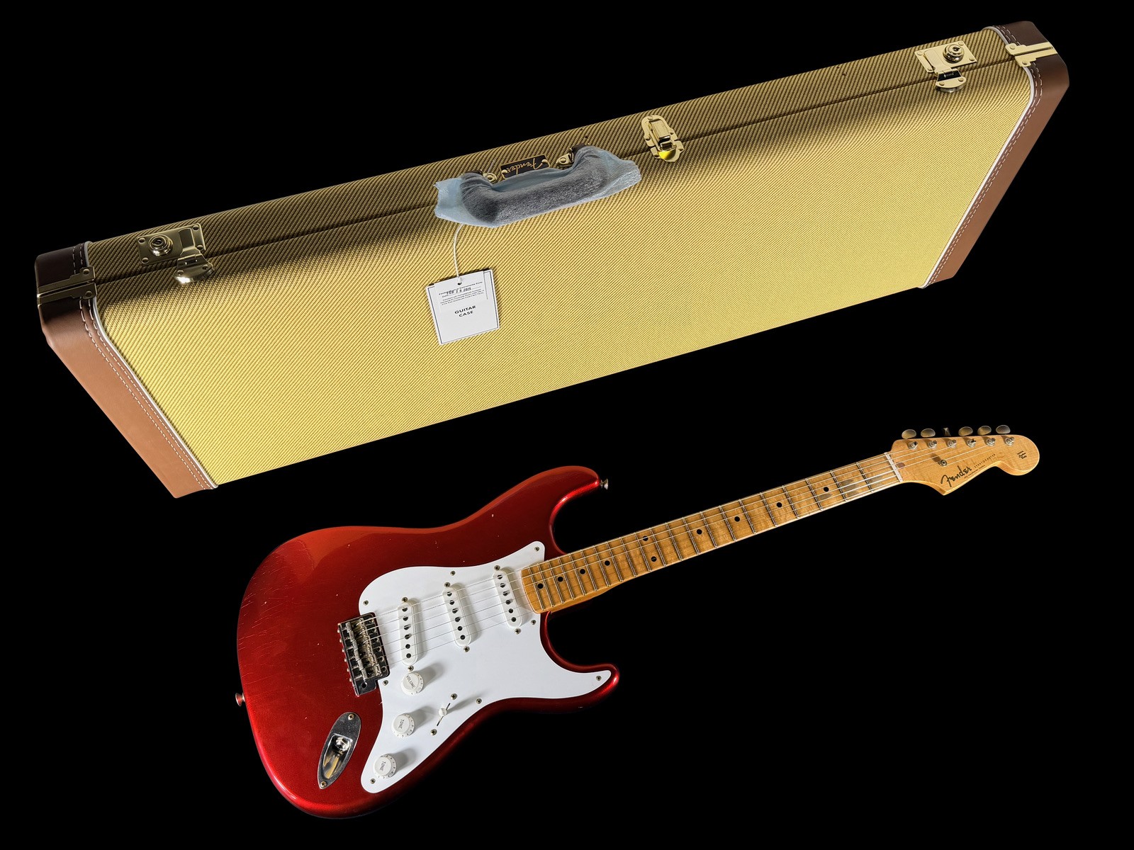 2025 FENDER STRATOCASTER 54 CUSTOM SHOP JOURNEYMAN 70TH ANNIV ~ CANDY APPLE RED