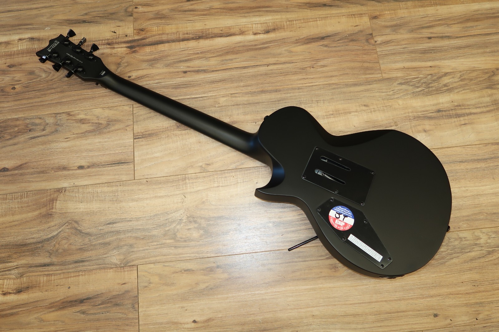 ESP LTD EC-FR Black Metal Electric Guitar – Black Satin