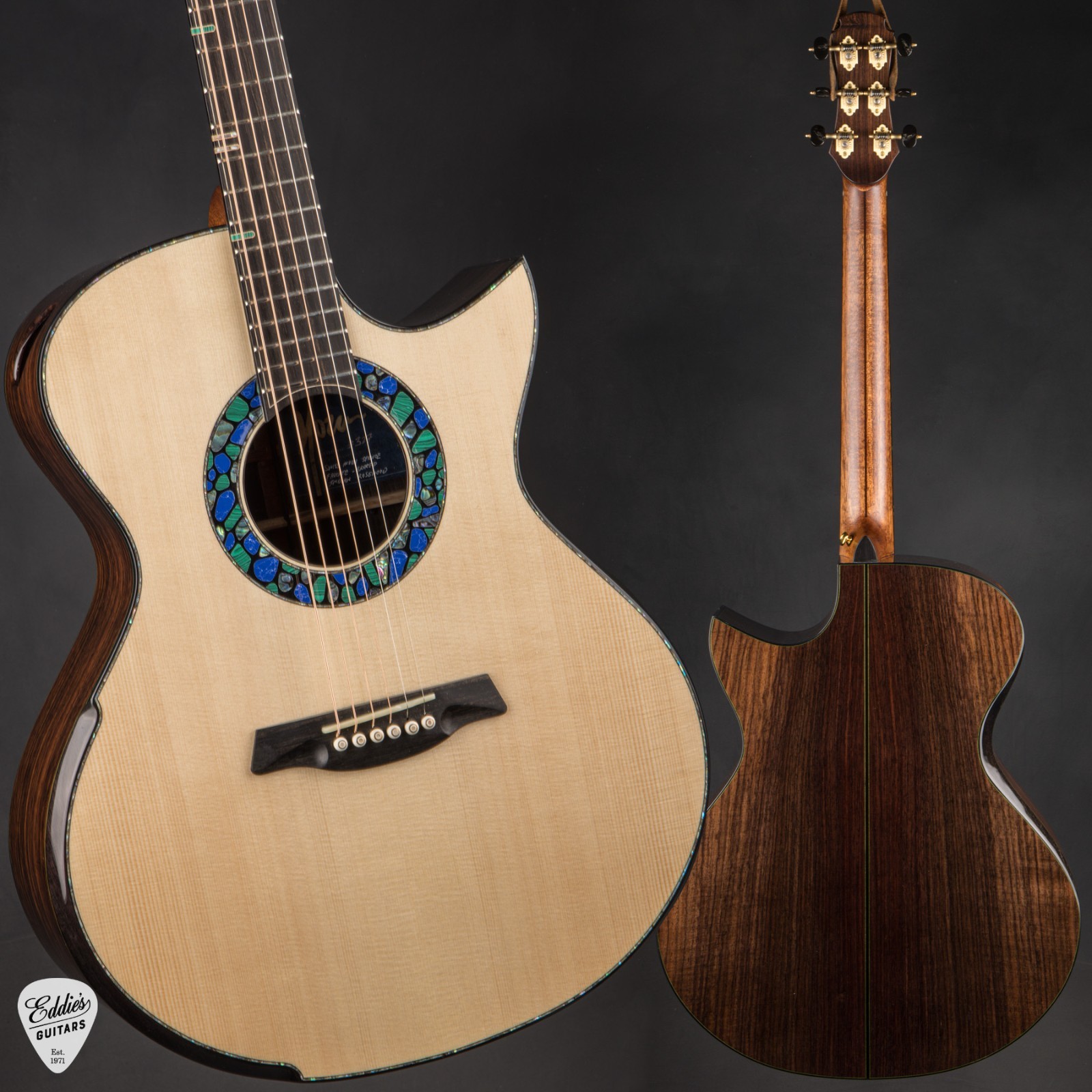 Hozen Gold Label Deep OM – Golden Adirondack Spruce & Honduran Mahogany