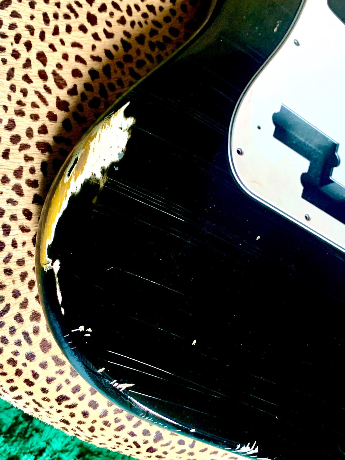 P bass Body NITRO RELIC Black EBONY finish PLACE YOUR ORDER by JVGuitars