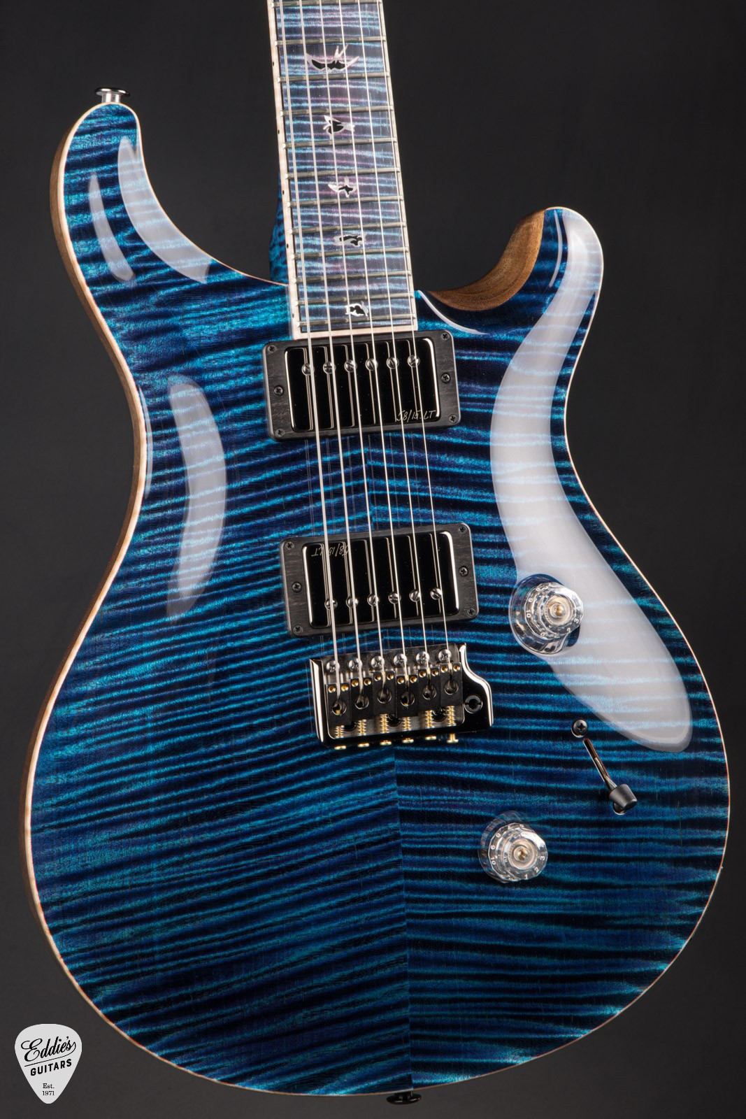 PRS Private Stock #12131 Custom 24 Curly Maple – Aqua Violet