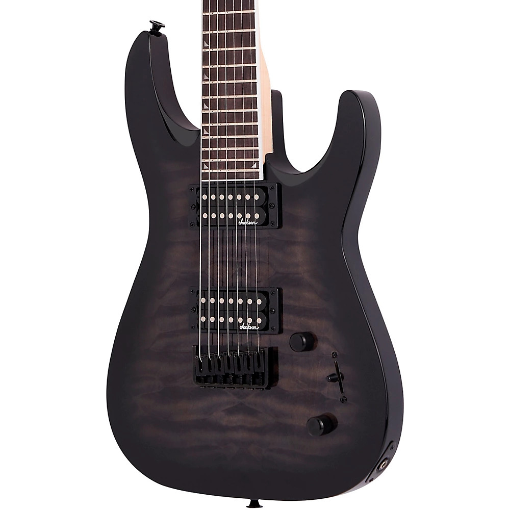 Jackson JS Series Dinky Arch Top JS22Q-7 DKA HT Transparent Black Burst