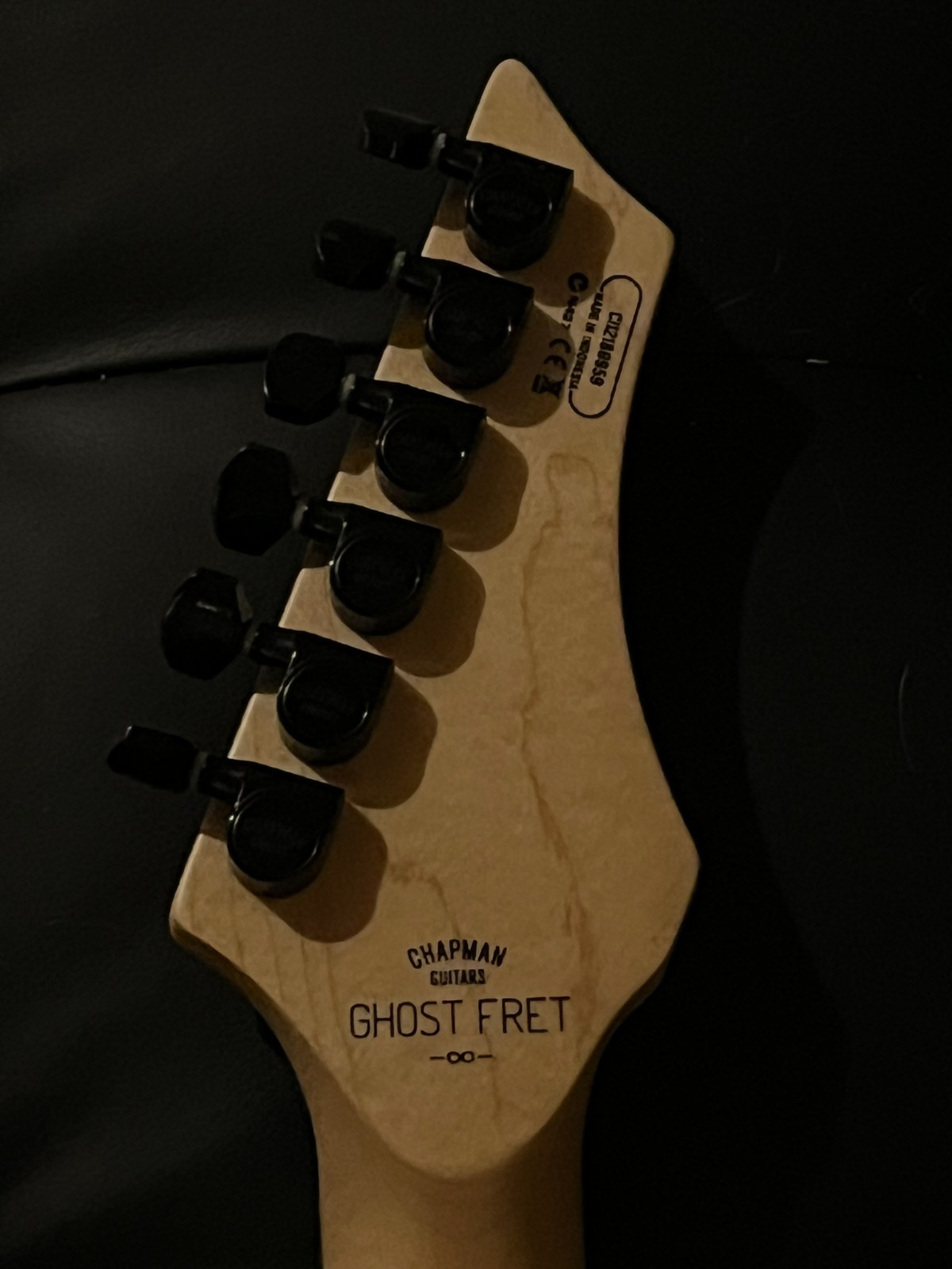 Chapman Ghost Fret V2 Standard Lunar Electric Guitar Flame Maple Neck Thru