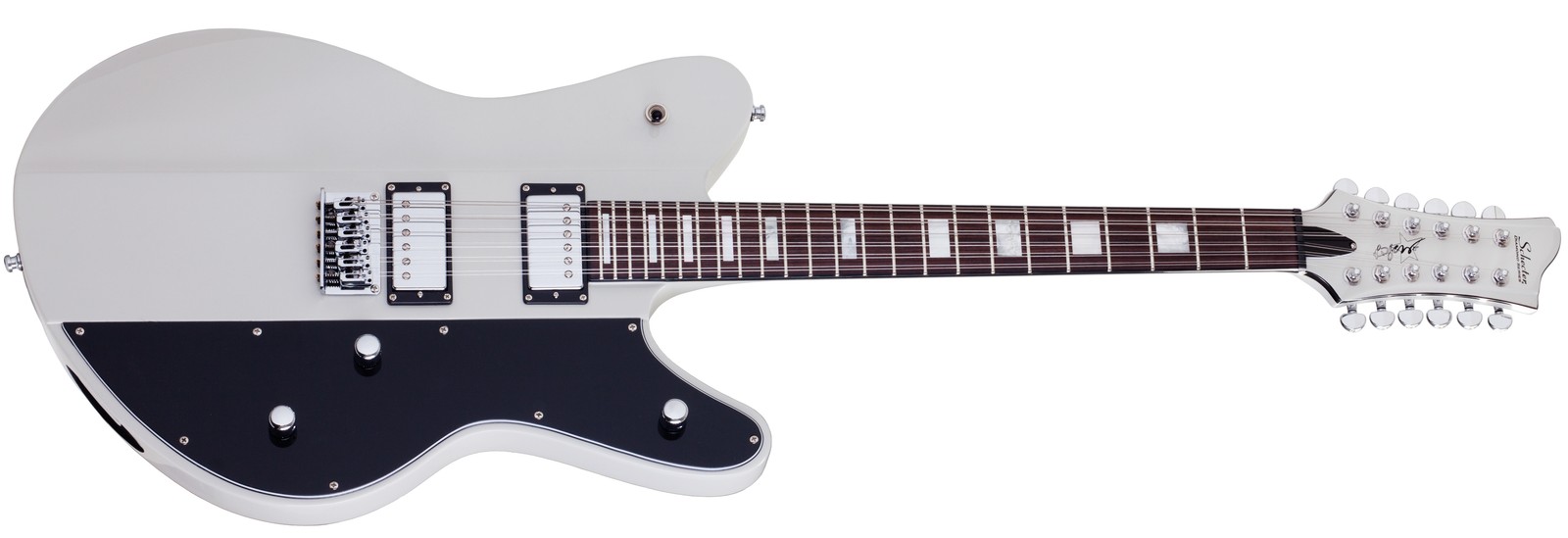 Schecter Robert Smith UltraCure XII guitar in Vintage White