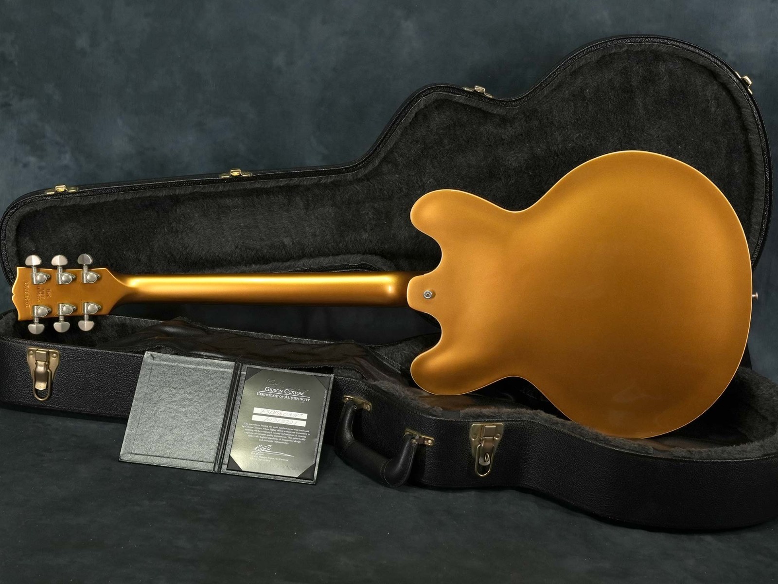 Gibson Custom Shop ES-335 Dot Plain All Gold 3.81kg 2013 Electric Guitar