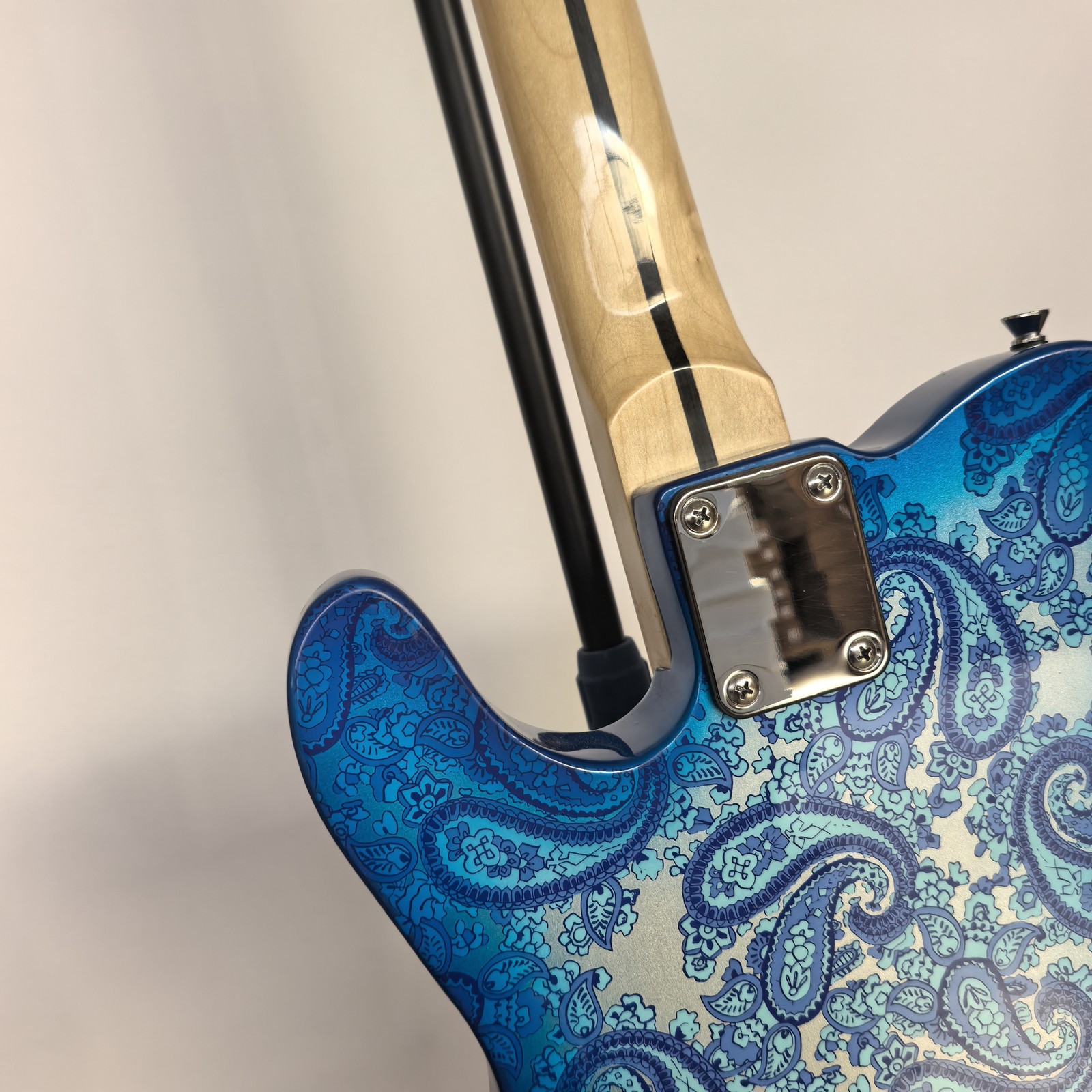 Unbrand Paisly Solid Electric Guitar Stainless Rounded Fret Edge Fast Shipping
