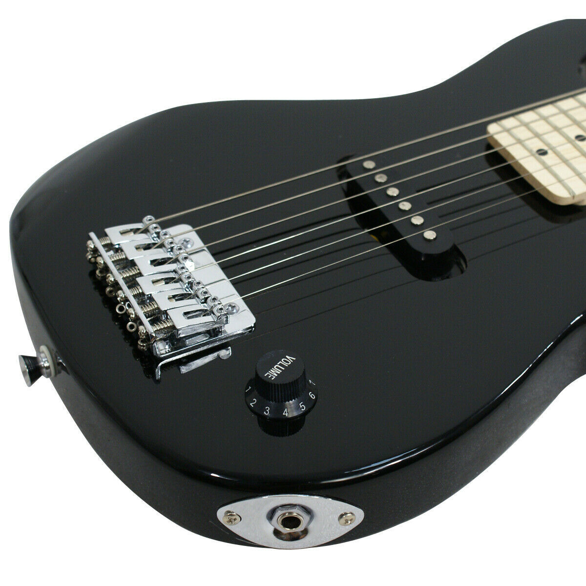 Black Kids Guitar w/ Amp Case Electric Guitar Accessories Pack 30″ Beginner Use