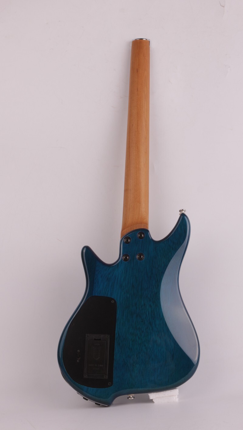 Headless electric guitar travel built in effect drum silent portable