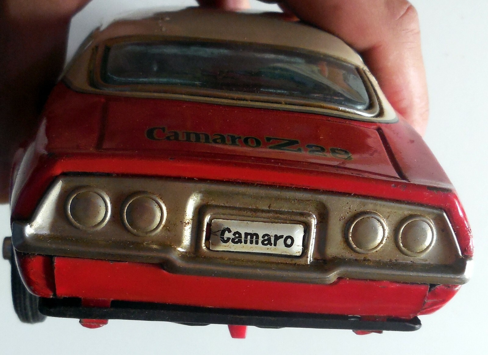 VINTAGE TIN TOY CAR CHEVROLET CAMARO Z28 TAIYO 1960s BOXED