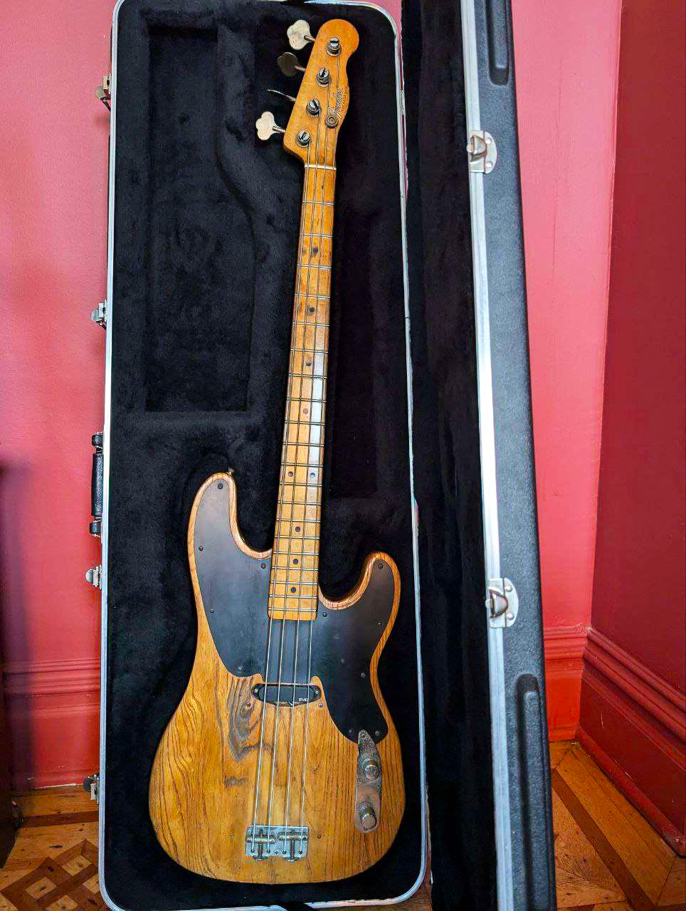 Vintage Fender Bass Telecaster Guitar 1968 Rare Good Condition w/Case
