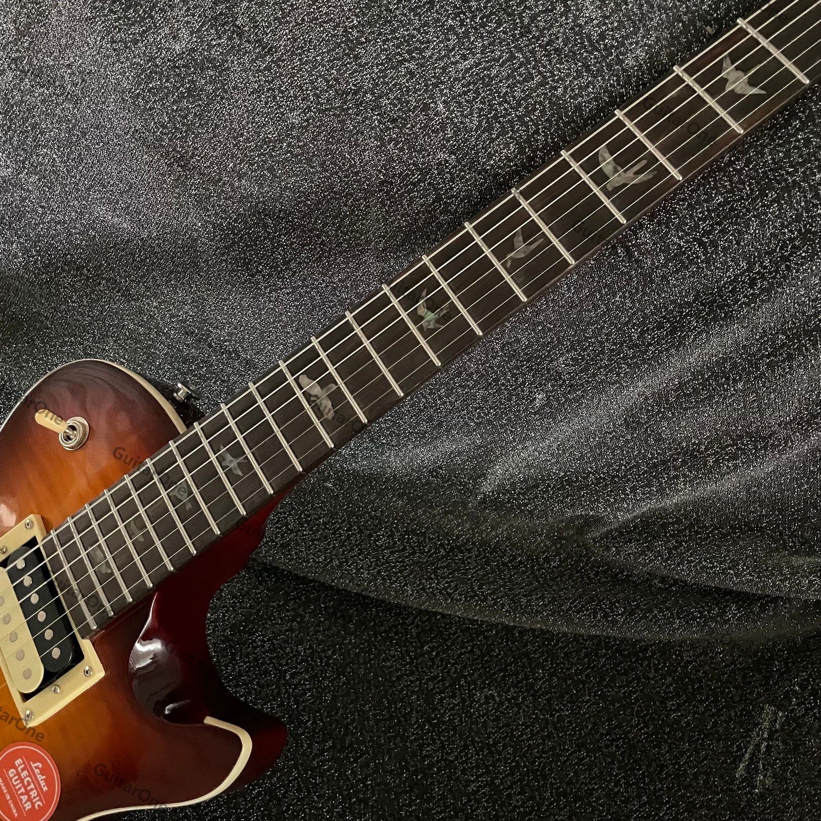 Solid Electric Guitar H-H Pickups Fingered Maple Tobacco Sunburst Chrome HW