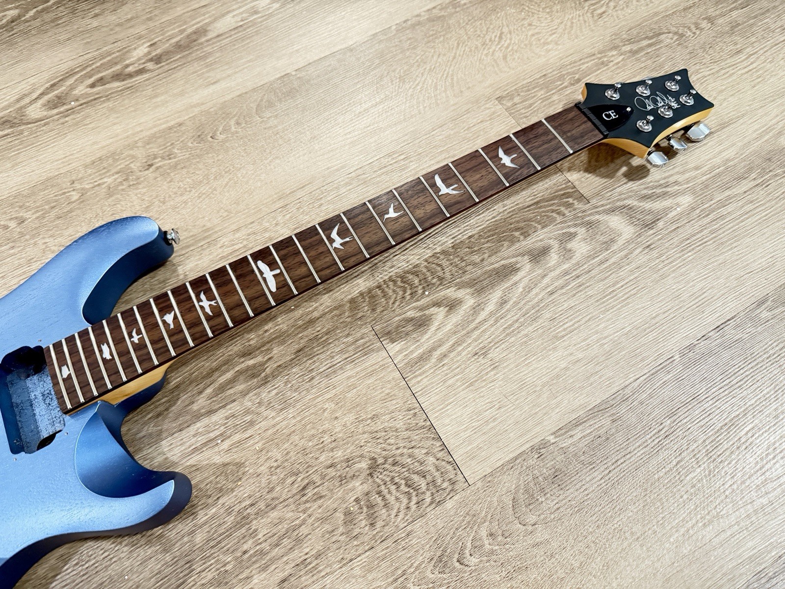 PRS SE CE 24 Standard Satin Electric Guitar Ice Blue Metallic NECK BODY Project