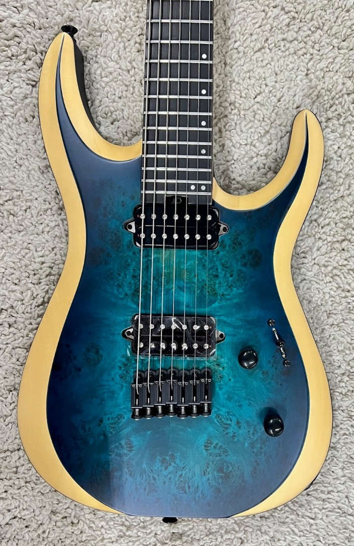 Pro Plus Series DK Modern MDK7P HT, Ebony Fingerboard, Chlorine Burst