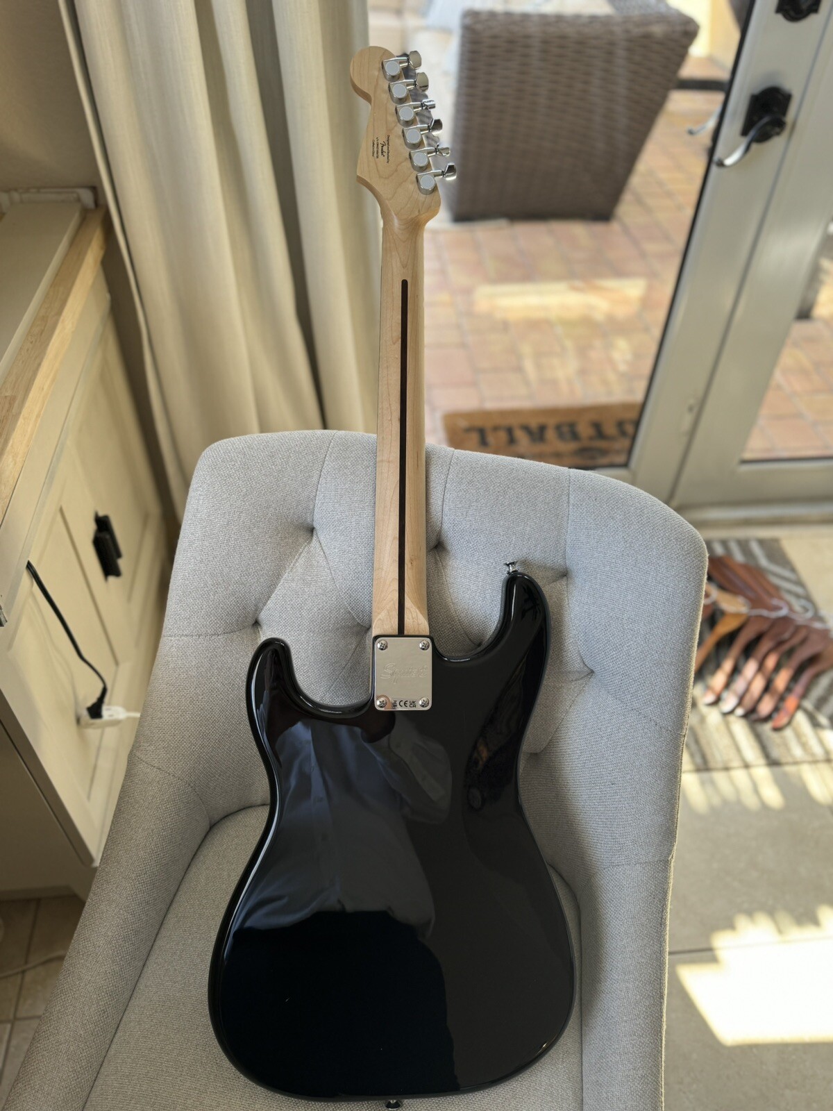 Ricky Martin + Reik Signed Guitar – Squier By Fender SQ Bullet Strat HT HSS BLK
