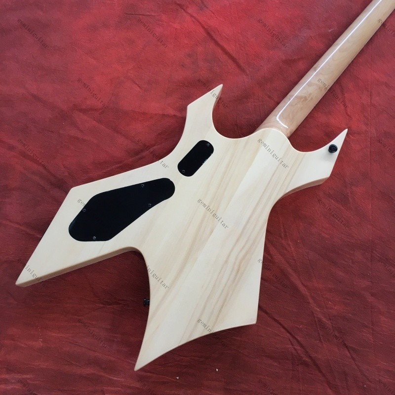 custom Warlock Extreme electric guitar nature Spalted Maple top HH pickups
