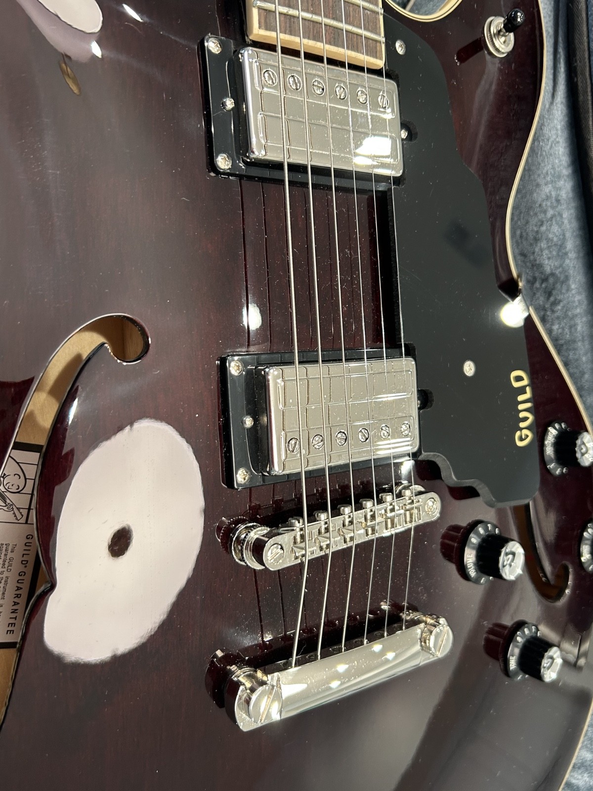 Guild Starfire I DC Vintage Walnut Double Cutaway Semi Hollow Electric *Open Box