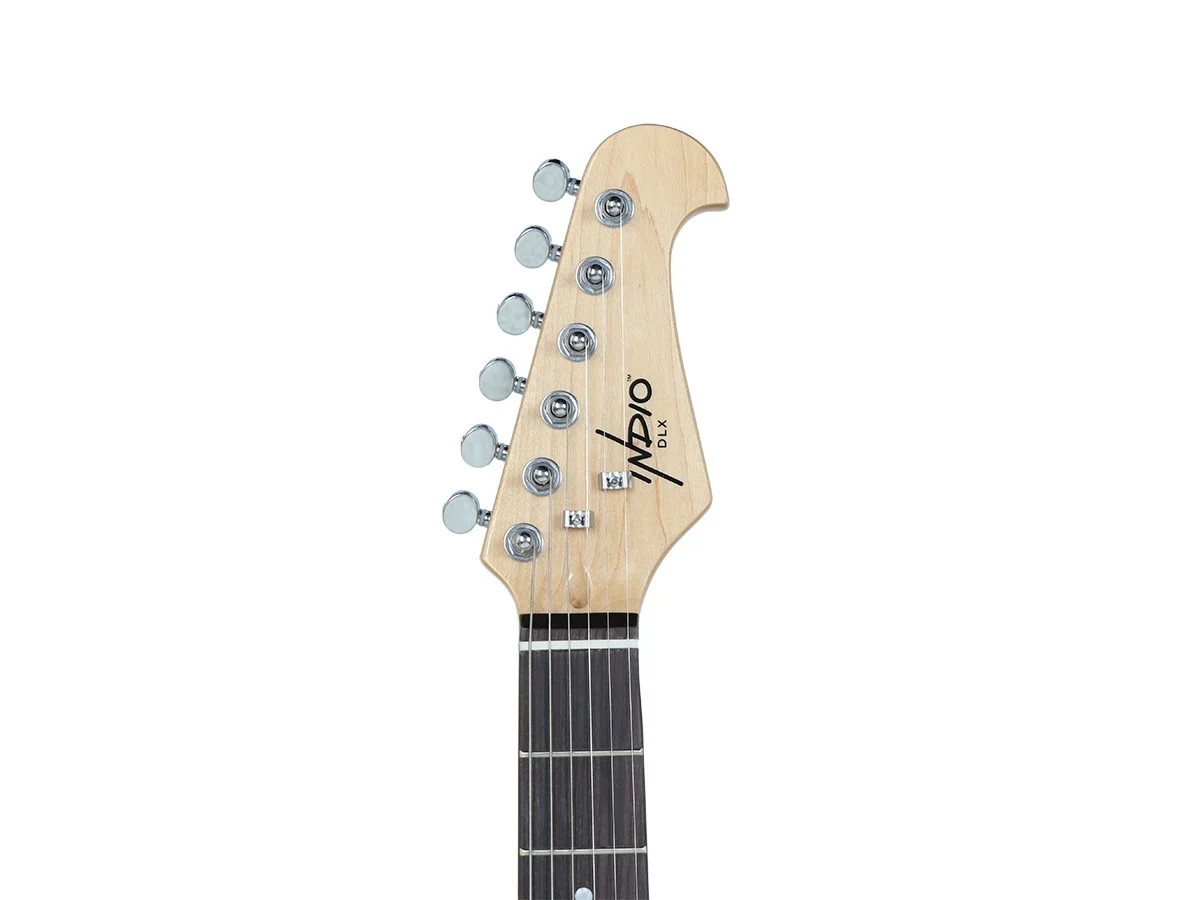 Monoprice Offset OS40 DLX Plus Alder Electric Guitar with Gig Bag Natural Color