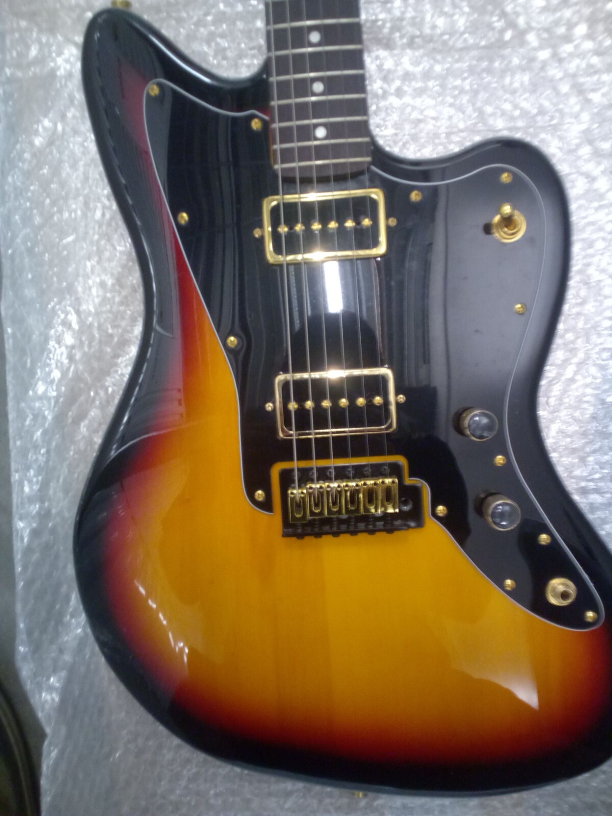 Partscaster -Jazzmaster P90 Pickups, Neck, Tuning Machines- MINT