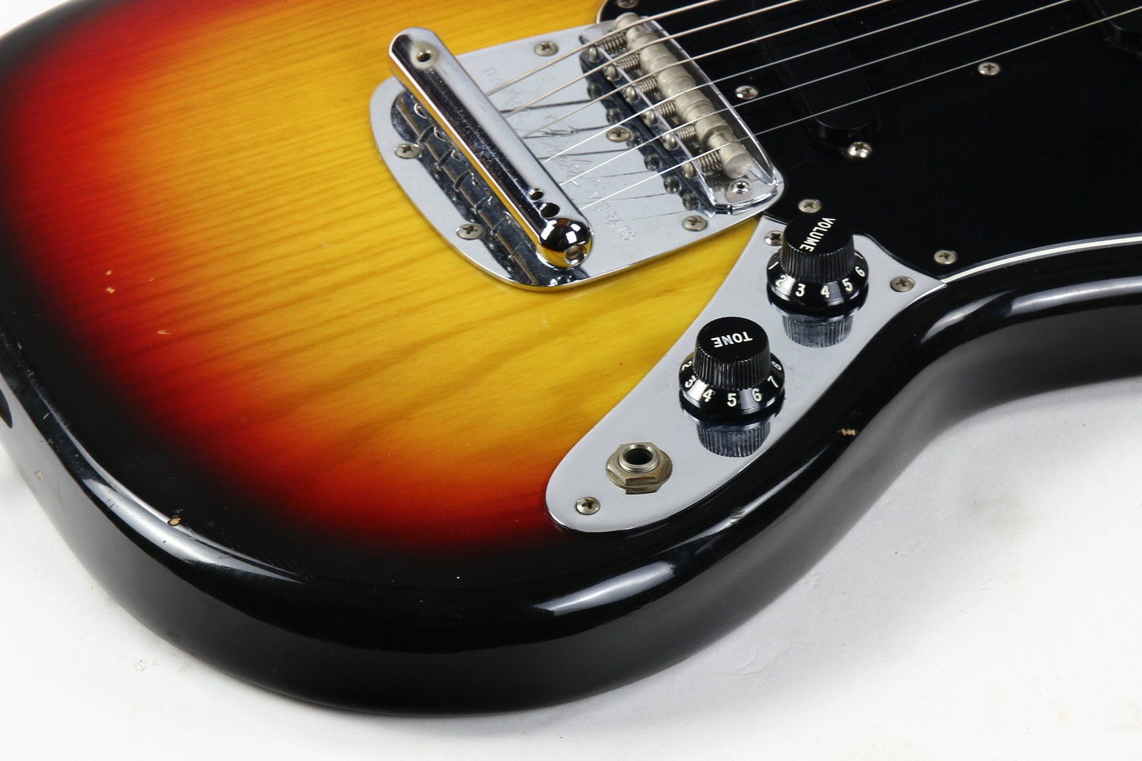 1978 Fender Mustang Sunburst Vintage Electric Guitar w Original Hard Case &