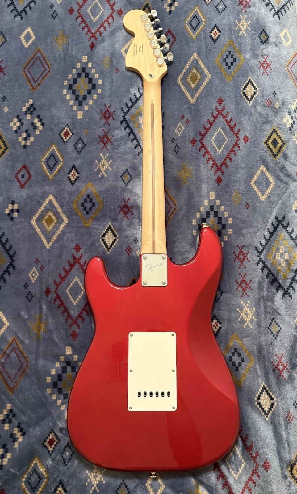 Fender Squier Stratocaster Electric Guitar – Candy Apple Red – Indonesia (2004)