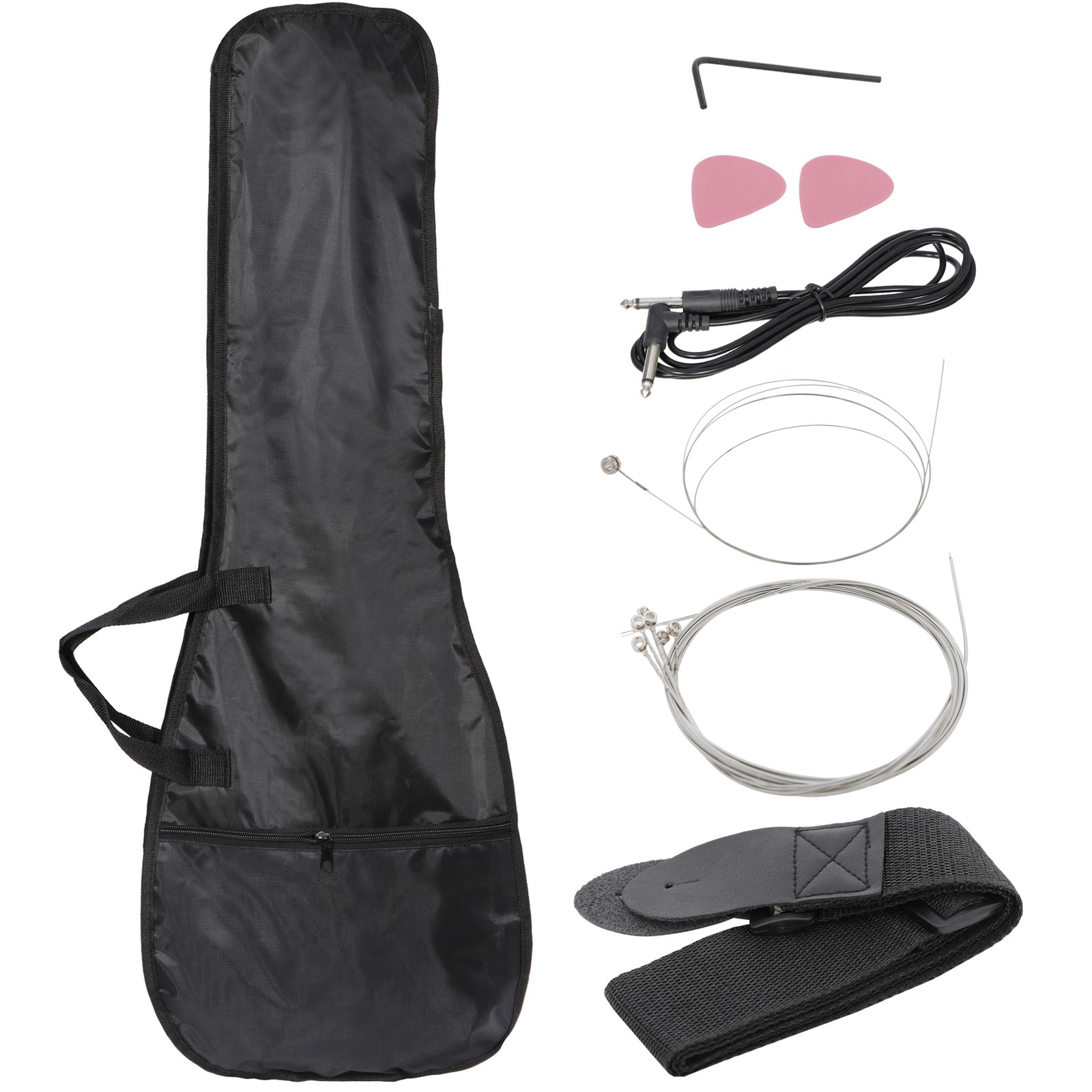 30 Inch Electric Guitar Beginner Starter Kit w/5W Amplifier Gig Bag Strings Pink