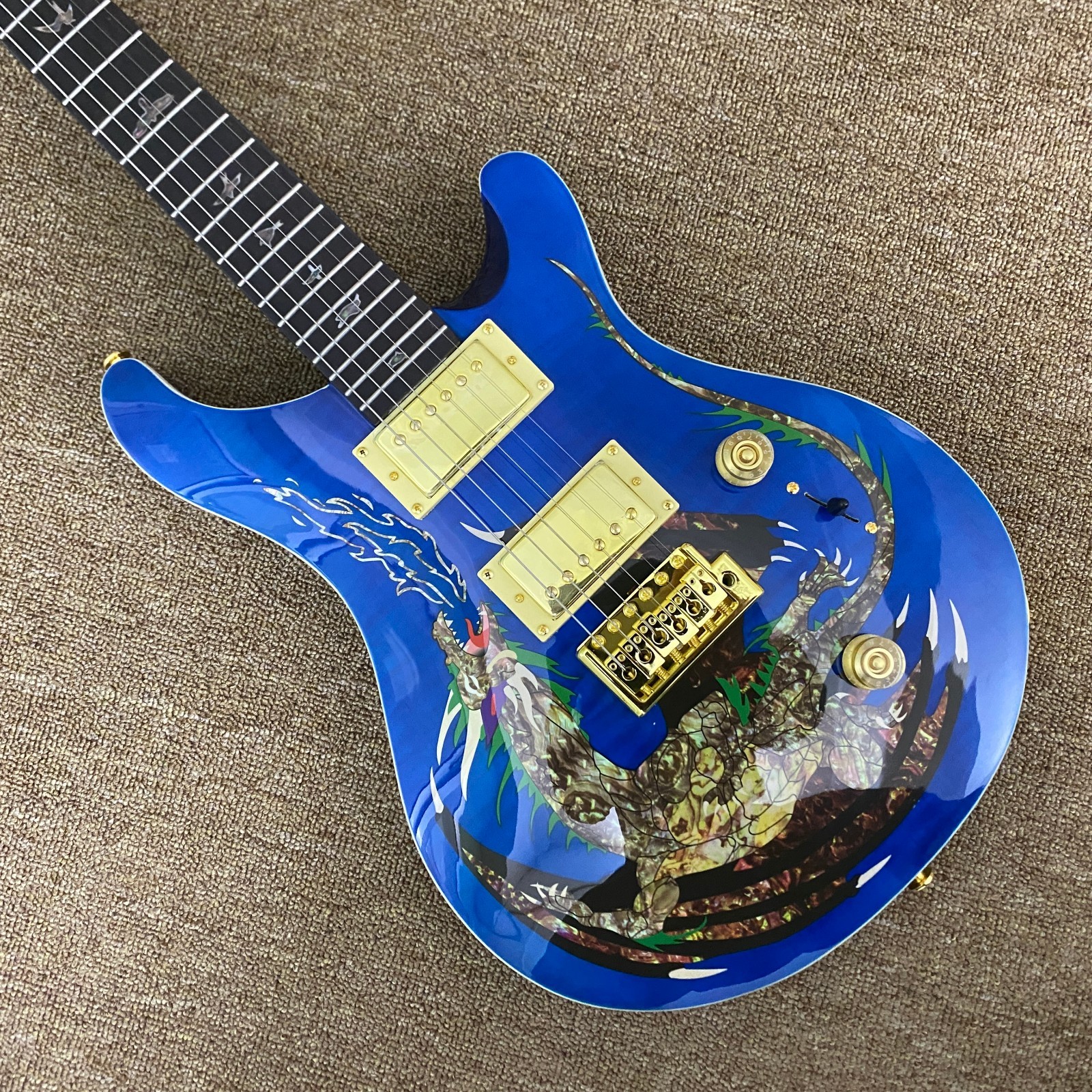 6-string PRS electric guitar, gold hardware, gold hardware, fast shipping