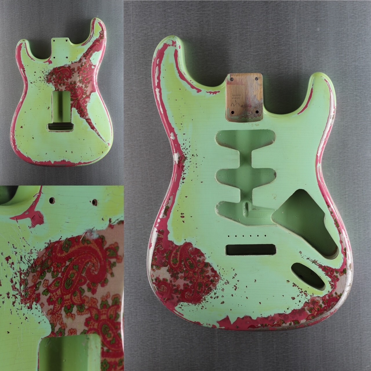 MJT Official Custom Order Vintage Aged Nitro Guitar Body Mark Jenny VTS Paisley
