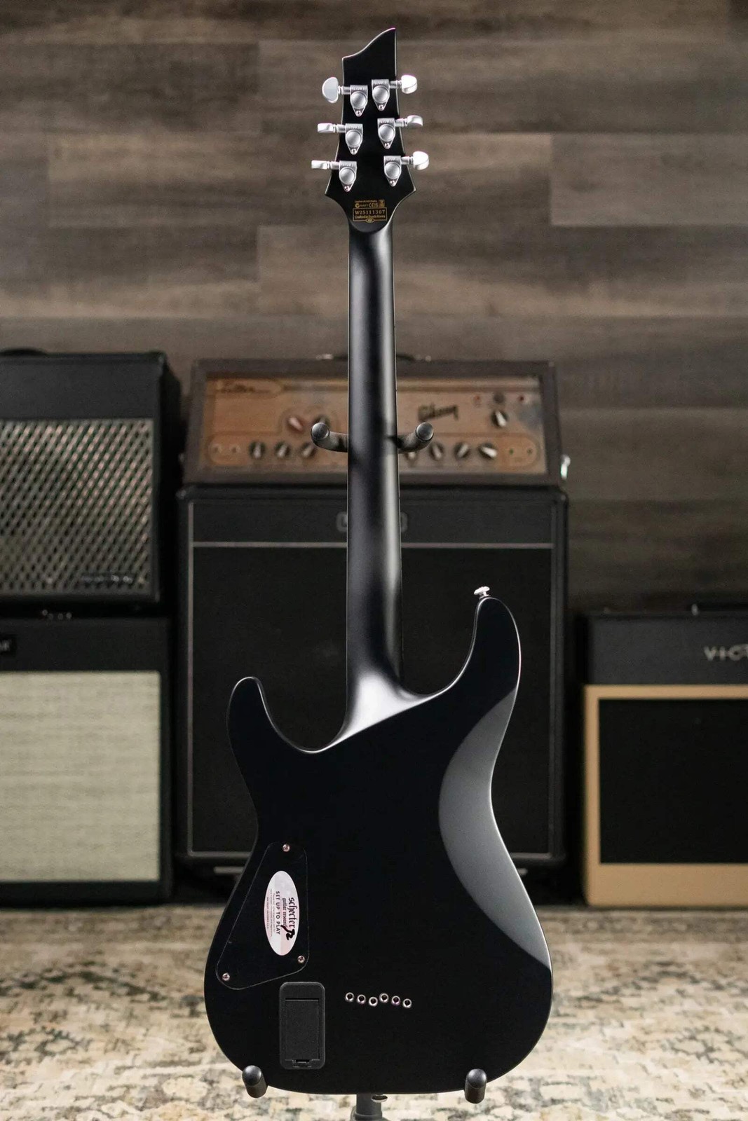 Schecter Damien Platinum-6 Electric Guitar – Satin Black