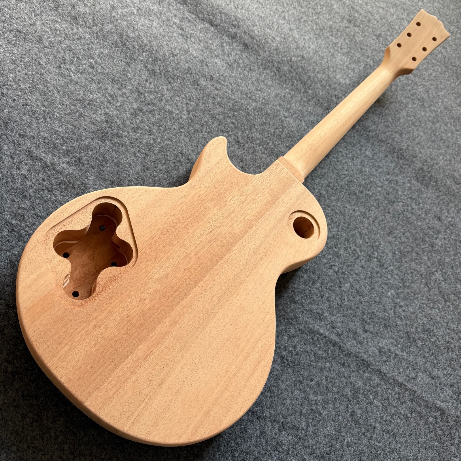 Natural Wood LP S-td Electric Guitar Components with Accessories DIY Rock Jazz