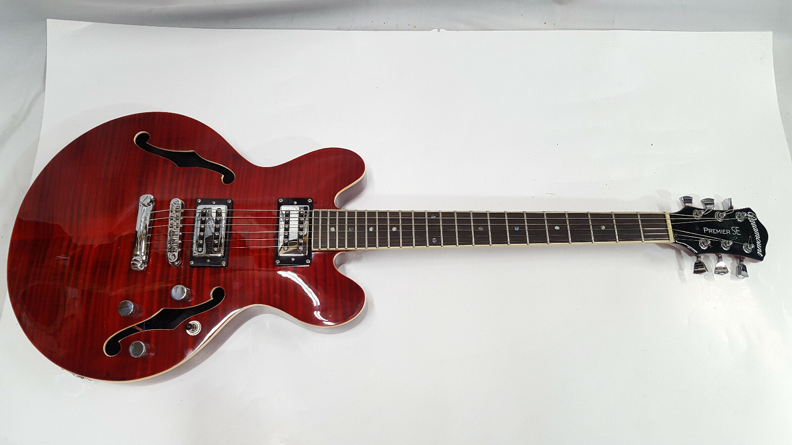 Paramount Premier SE Electric Violin Hollow Body Guitar with Hard Case – Nice!!