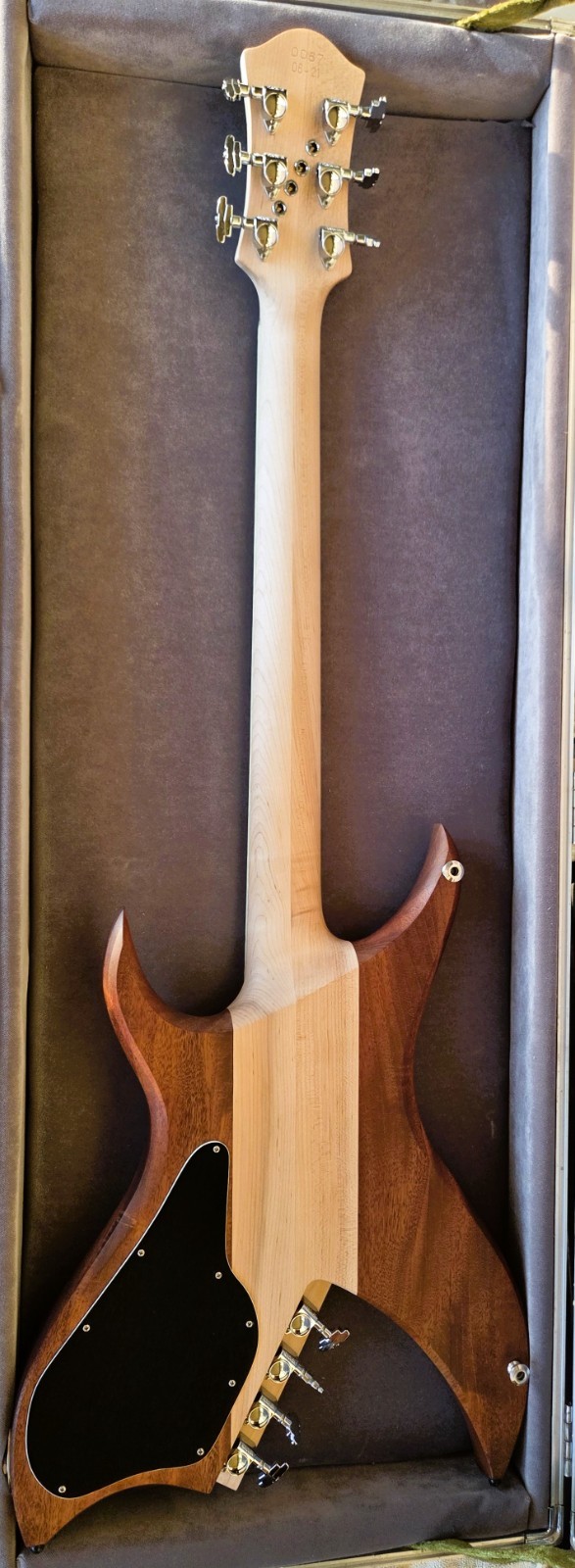 2021 Neal Moser Custom Bich 10 Solid Mahogany, Rubbed Oil Finish, Ebony MOP wHSC