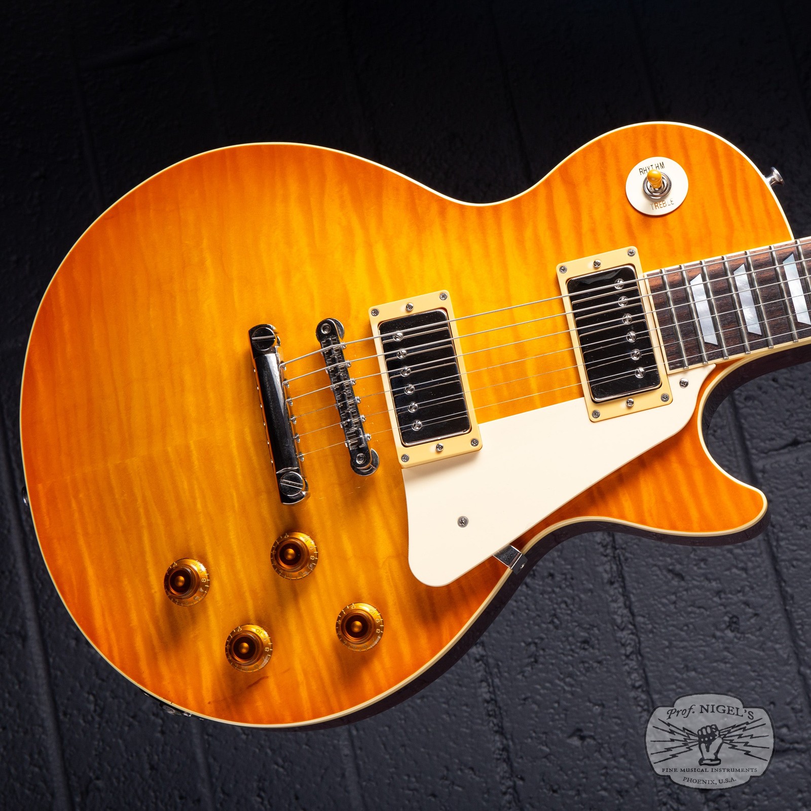 History TH-LS Lemon Drop Burst MIJ Fujigen Lacquer LP-Style w/ Heritage Wood LDB
