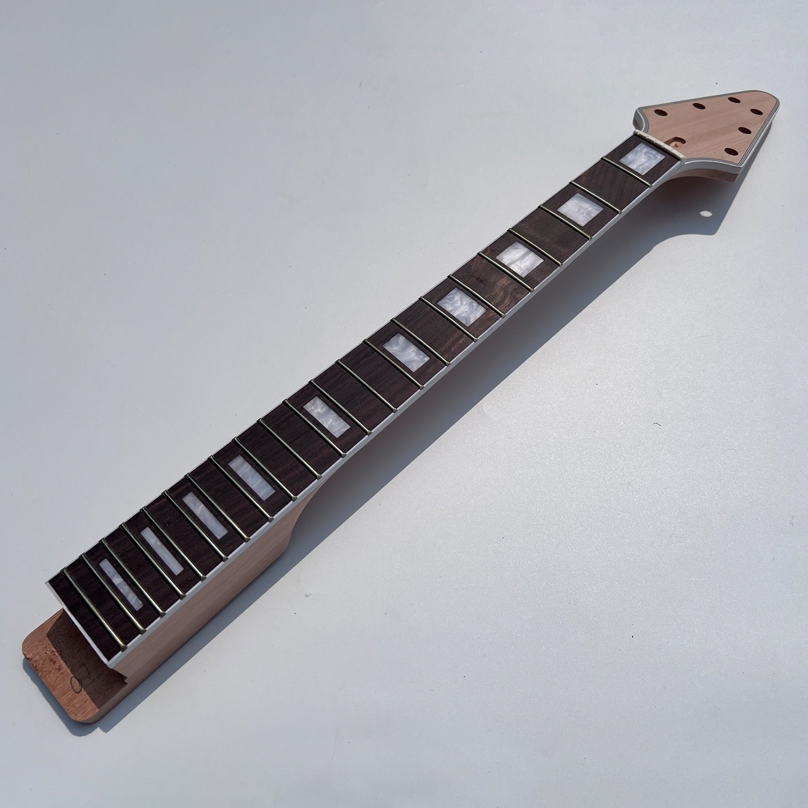 Bone Nuts Set In V-Type Bridges Unfinished DIY Electric Guitar Kits FREE SHIP