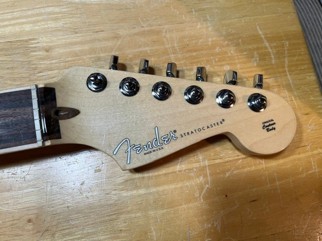 Fender American Channel Bound Stratocaster Neck, 21 Med Jumbo Frets – Rosewood