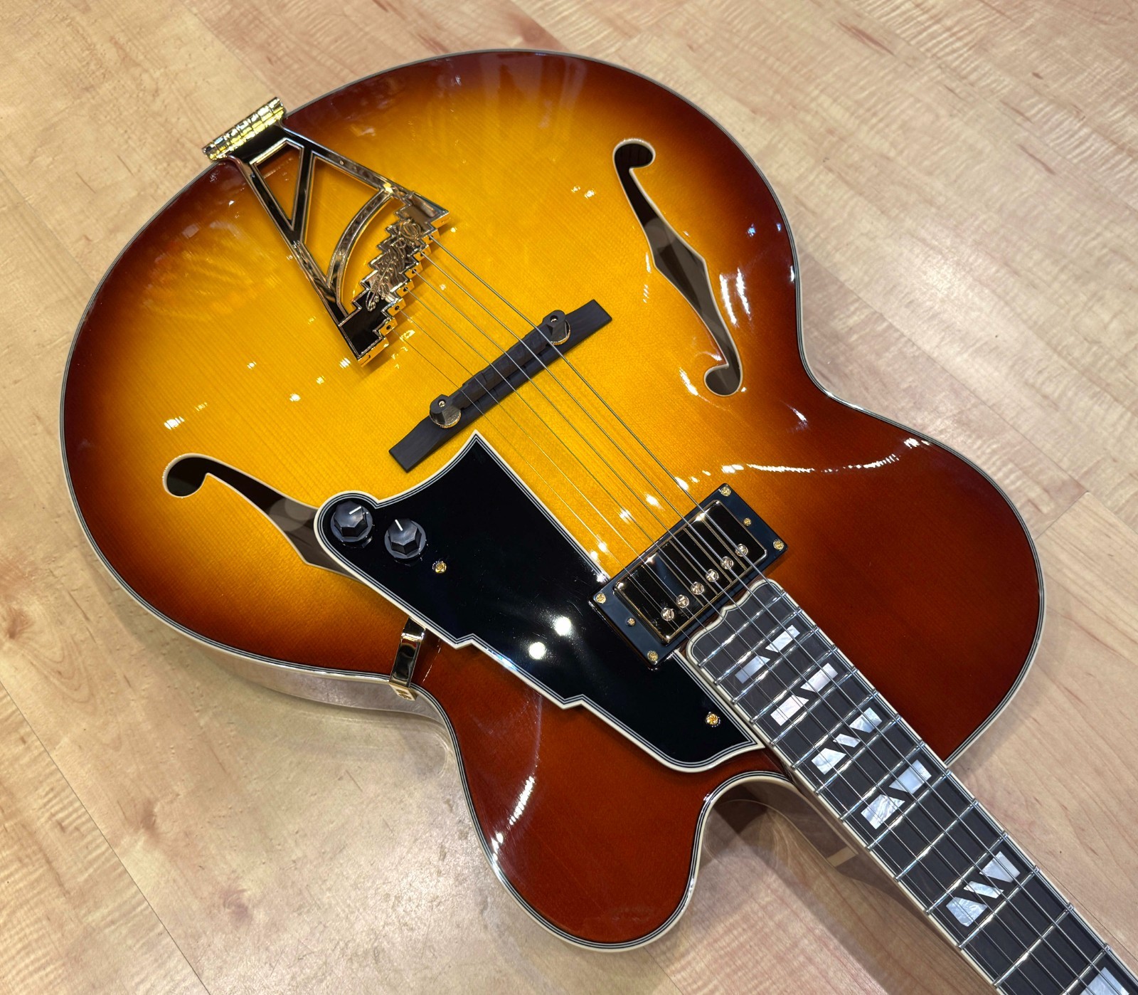 D’Angelico Excel EXL-1 Hollow Body Guitar – Dark Iced Tea Burst