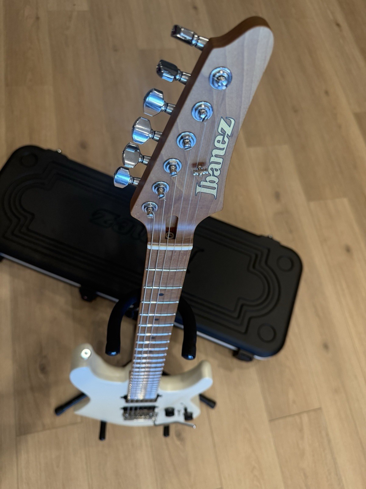 Ibanez AZ2402 PWF Solid Body Electric Guitar 6-String w/ Hard Case + Candy