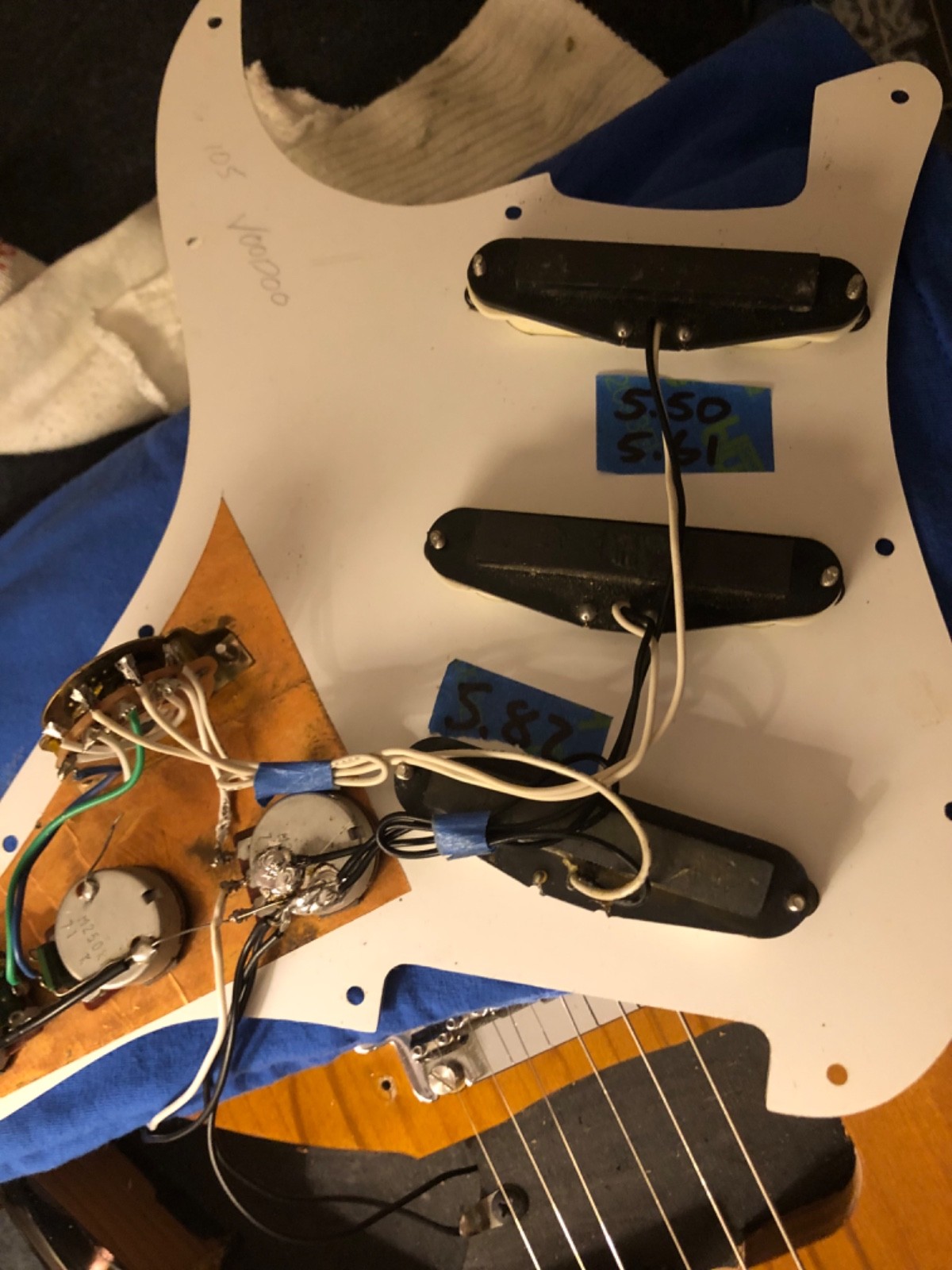 Fender E Series Squier Japan Guitar w/ Case Jimi Partscaster